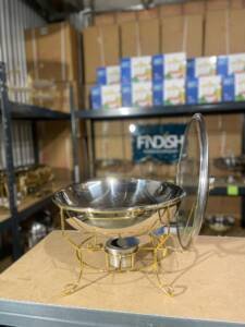 Table model silver 8L Glass lid (with support)