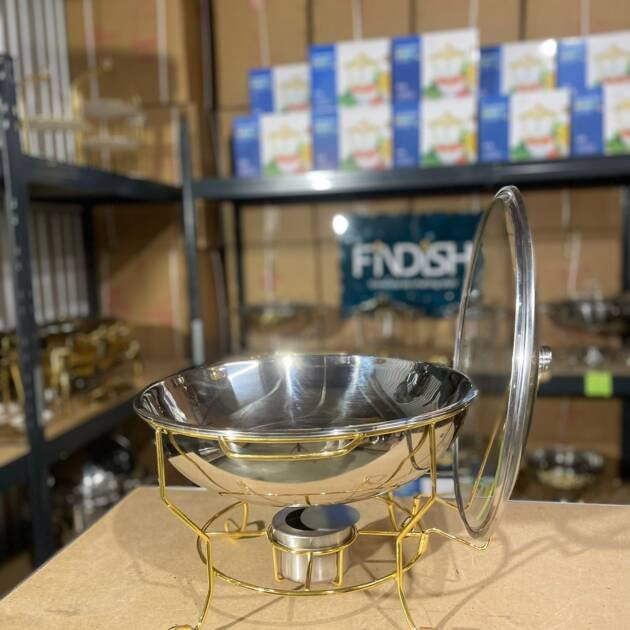 Table model silver 8L Glass lid (with support)