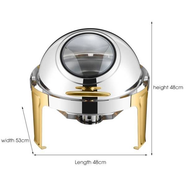 Round roll top 6,5L (Gold&Silver) - Image 3